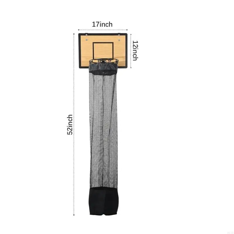 964E Space Saving Basketball Hamper, Over Door Clothes Bag for Students